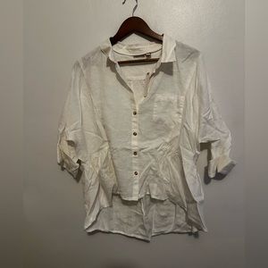 NWT Anthropology White Blouse